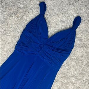 Elegant Blue Sleeveless Dress